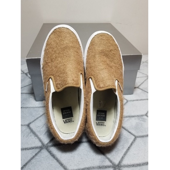 Vans X Ceremony Brown Wool Slip On Sz 8.5 supreme - Picture 5 of 7